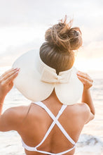 Load image into Gallery viewer, Foldable Wide Brim Bow Visor Hat