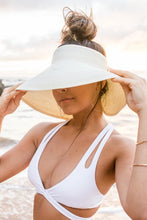 Load image into Gallery viewer, Foldable Wide Brim Bow Visor Hat