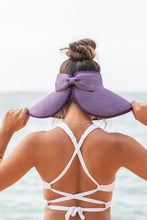 Load image into Gallery viewer, Foldable Wide Brim Bow Visor Hat