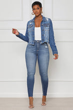 Load image into Gallery viewer, WOMEN FASHION DENIM JACKET