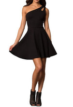 Load image into Gallery viewer, JUNIORS ONE SHOULDER DRESS WITH TEARDROP CUTOUT
