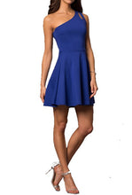 Load image into Gallery viewer, JUNIORS ONE SHOULDER DRESS WITH TEARDROP CUTOUT
