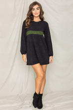 Load image into Gallery viewer, Knit Bishop Sleeve Mini Dress
