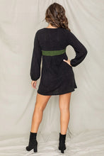 Load image into Gallery viewer, Knit Bishop Sleeve Mini Dress
