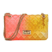 Load image into Gallery viewer, Quilt Embossed Multi Color Jelly Shoulder Bag
