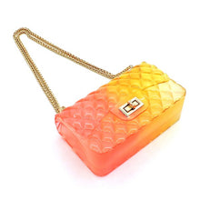 Load image into Gallery viewer, Quilt Embossed Multi Color Jelly Shoulder Bag
