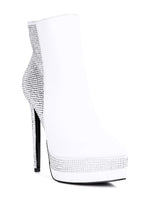Load image into Gallery viewer, ENCANTO Diamante Set High Heeled Ankle Boot
