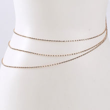 Load image into Gallery viewer, FACETED RHINESTONE WAIST CHAIN

