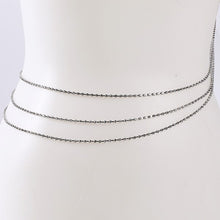 Load image into Gallery viewer, FACETED RHINESTONE WAIST CHAIN
