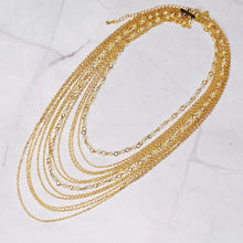 Load image into Gallery viewer, Beautifully Draping Pearl And Chain Necklace
