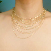 Load image into Gallery viewer, Beautifully Draping Pearl And Chain Necklace
