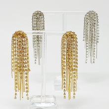 Load image into Gallery viewer, Chain And Shine Fringe Earrings
