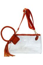 Load image into Gallery viewer, See Thru Transparent Clear Cuff Handle Clutch

