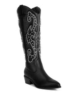 Load image into Gallery viewer, Reyes Patchwork Studded Cowboy Boots
