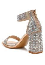 Load image into Gallery viewer, Cady Rhinestones And Sequins Block Sandals
