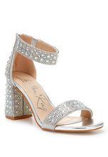 Load image into Gallery viewer, Cady Rhinestones And Sequins Block Sandals
