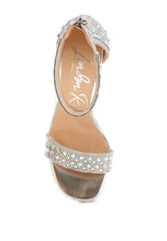 Load image into Gallery viewer, Cady Rhinestones And Sequins Block Sandals
