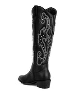 Load image into Gallery viewer, Reyes Patchwork Studded Cowboy Boots
