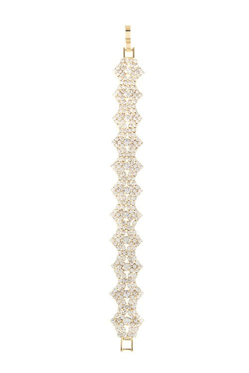 DIMOND SHAPE RHINESTONE BRACELET