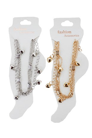 Anklet Bracelet hearts