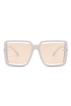 Load image into Gallery viewer, Oversize Square Large Cut-Out Fashion Sunglasses
