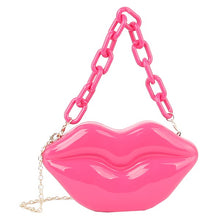 Load image into Gallery viewer, Acrylic Hard Case Lips Clutch Crossbody Bag

