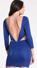 Load image into Gallery viewer, 3/4 Slv Open Back Dress  (50% Off w/Sale Code)
