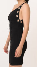 Load image into Gallery viewer, One shoulder detailed Dress  (50% Off w/Sale Code)
