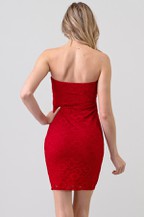 Load image into Gallery viewer, Lace Tube Top Dress  (50% Off w/Sale Code)
